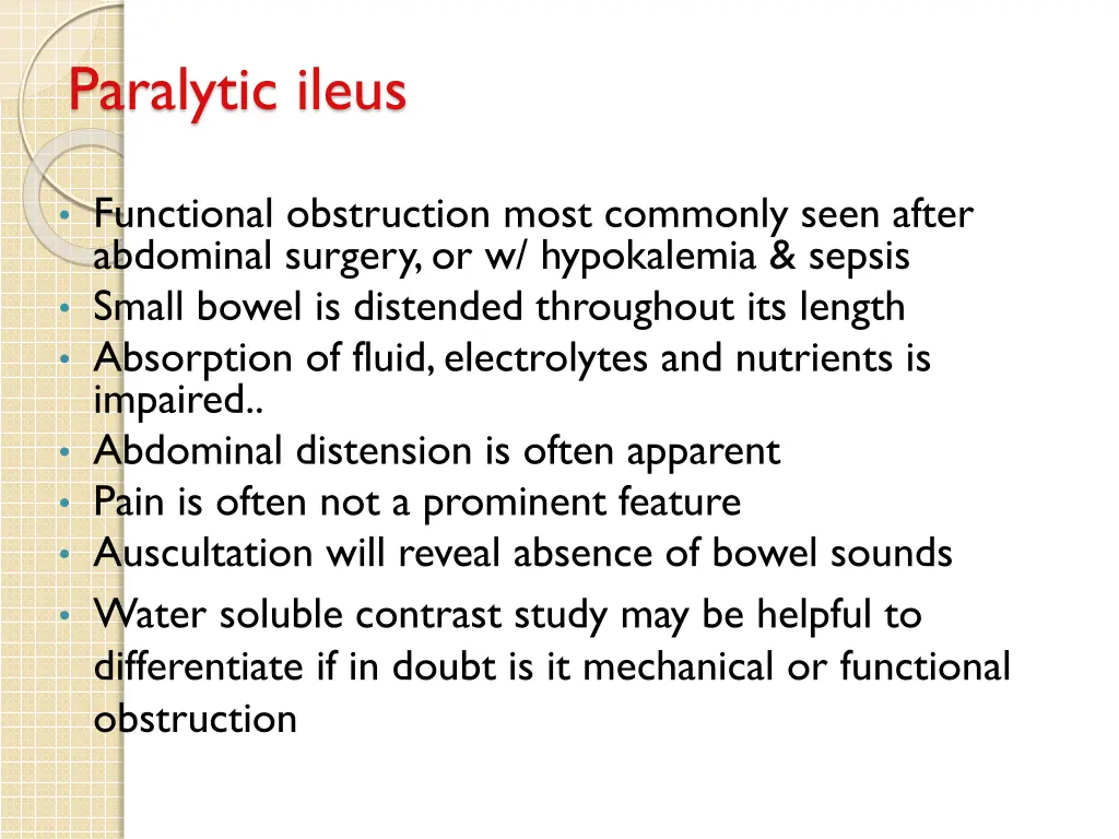 paralytic ileus