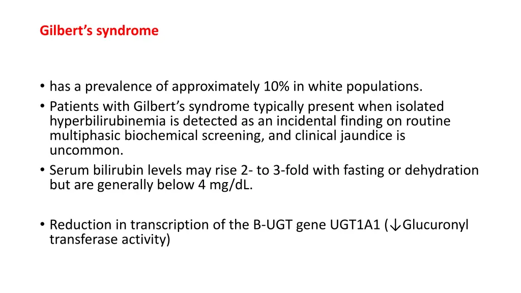 gilbert s syndrome