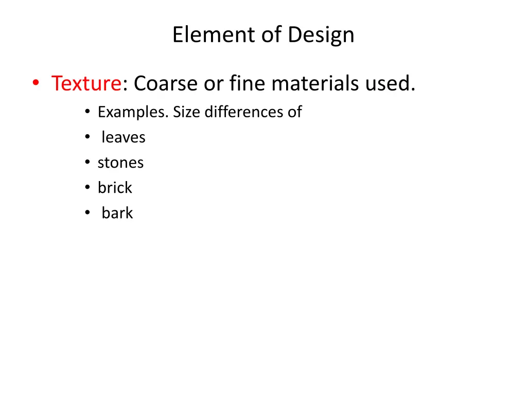 element of design