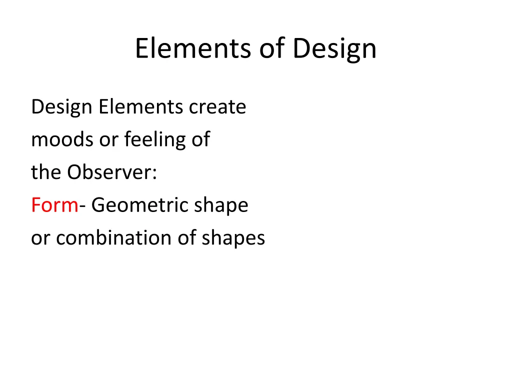 elements of design