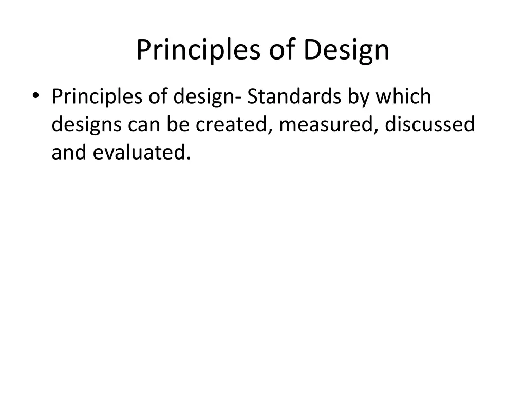 principles of design