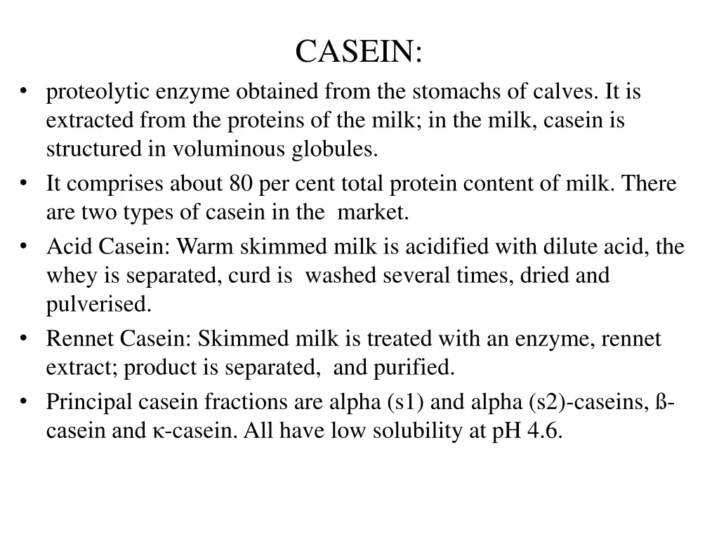 casein