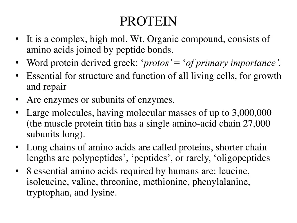 protein