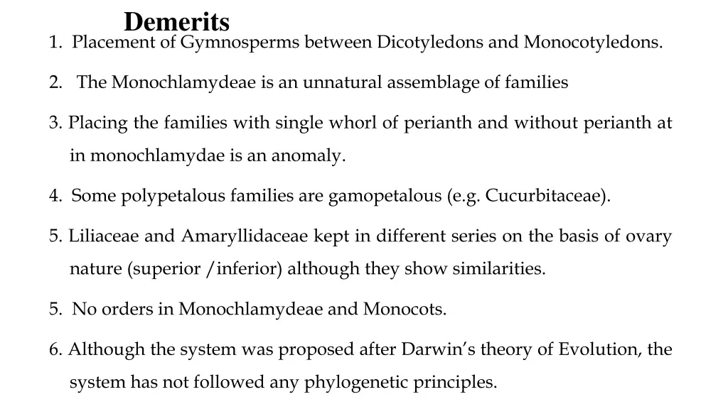 demerits