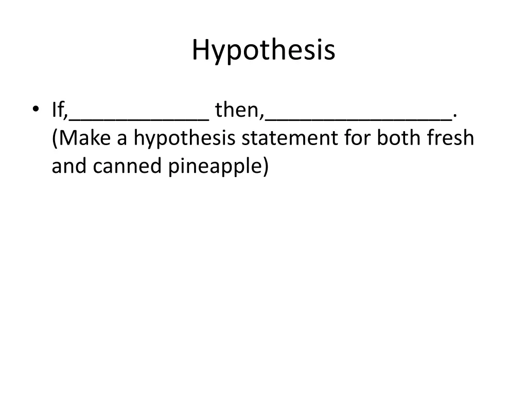 hypothesis