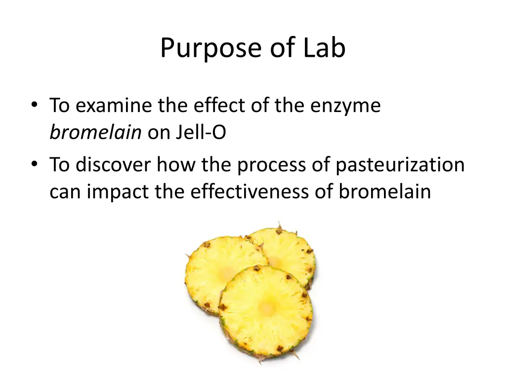 purpose of lab