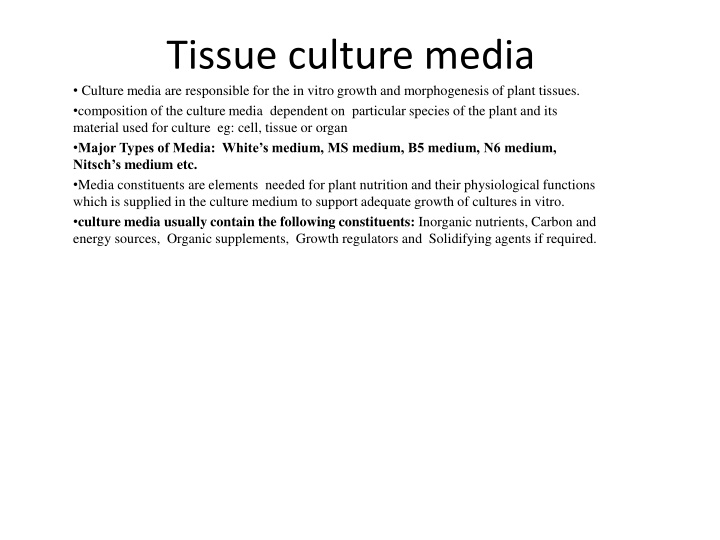 tissue culture media culture media