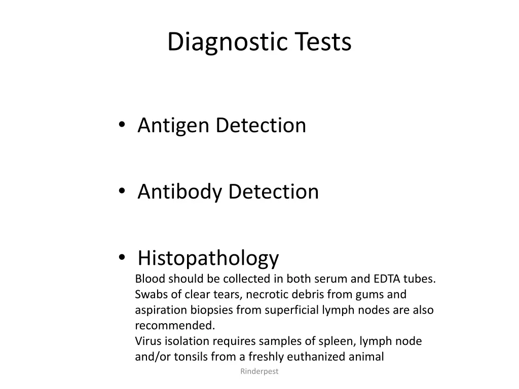 diagnostic tests