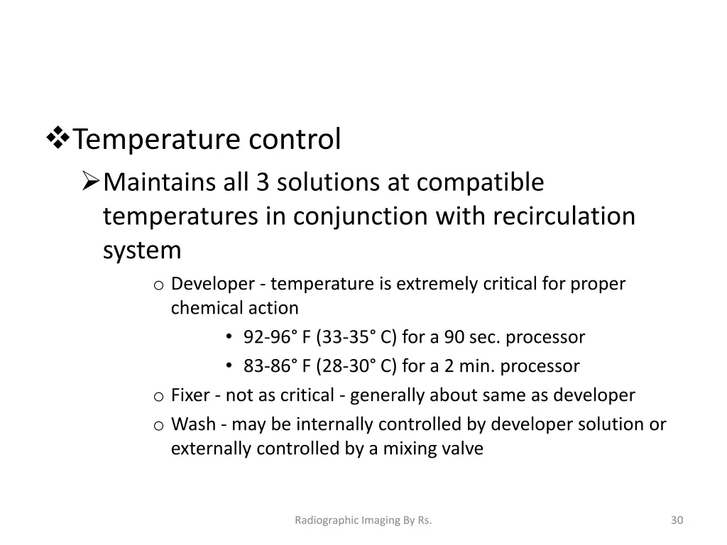 temperature control maintains all 3 solutions