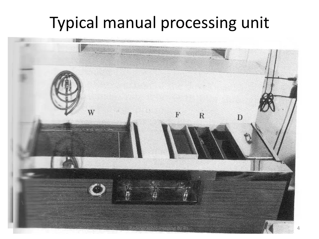 typical manual processing unit