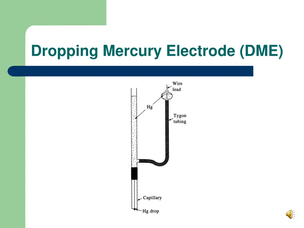 dropping mercury electrode dme