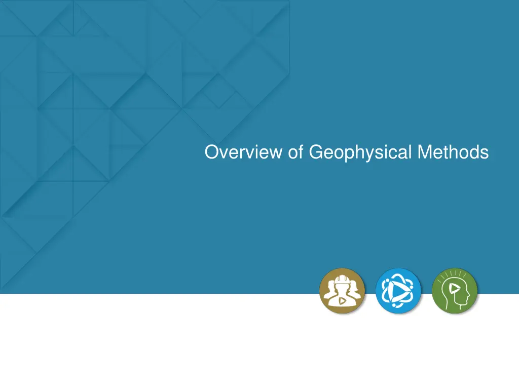 overview of geophysical methods