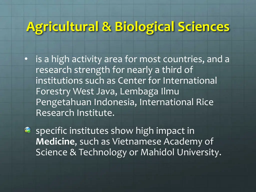 agricultural biological sciences