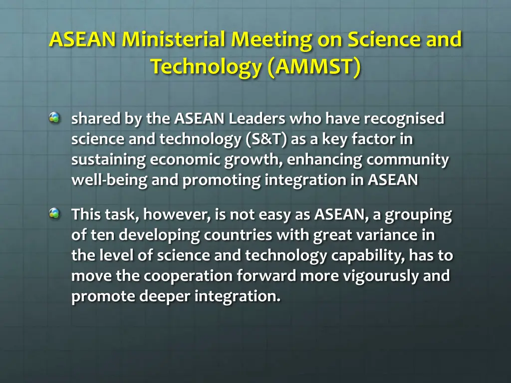 asean ministerial meeting on science