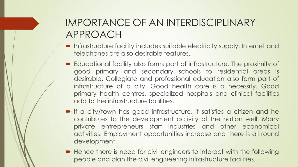 importance of an interdisciplinary approach