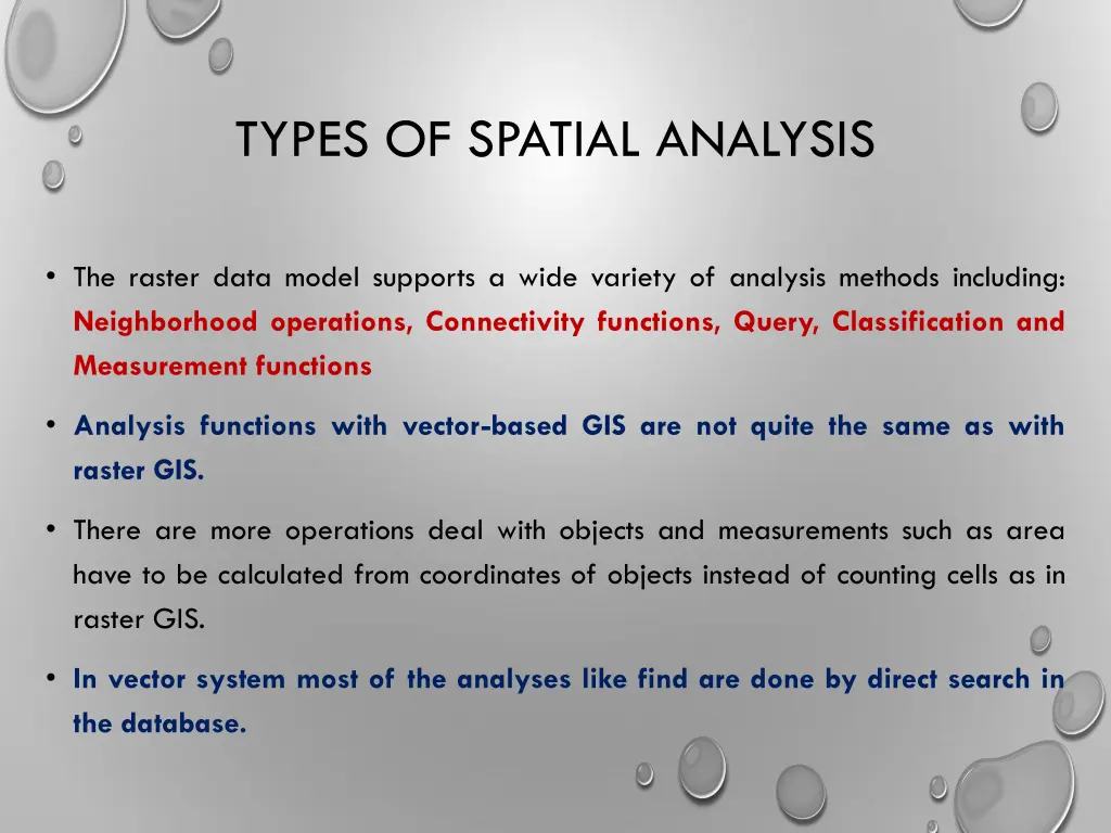 types of spatial analysis 1