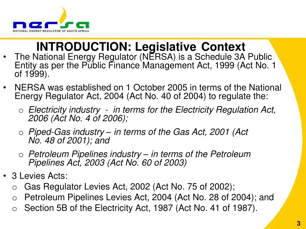 introduction legislative context the national