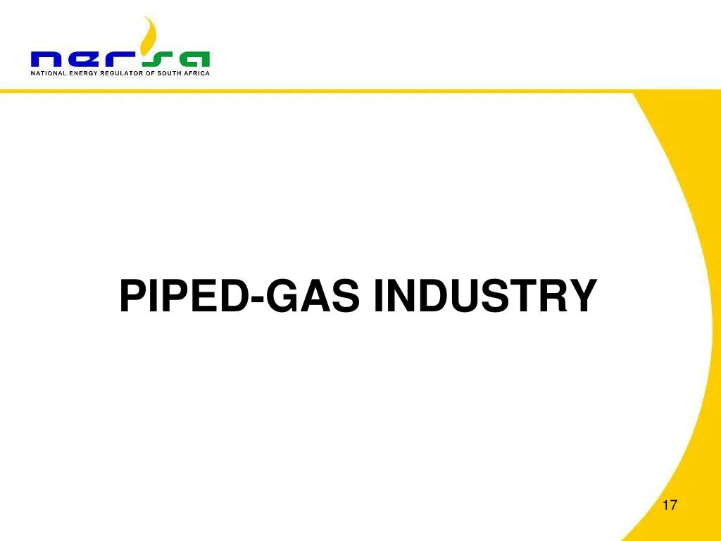 piped gas industry