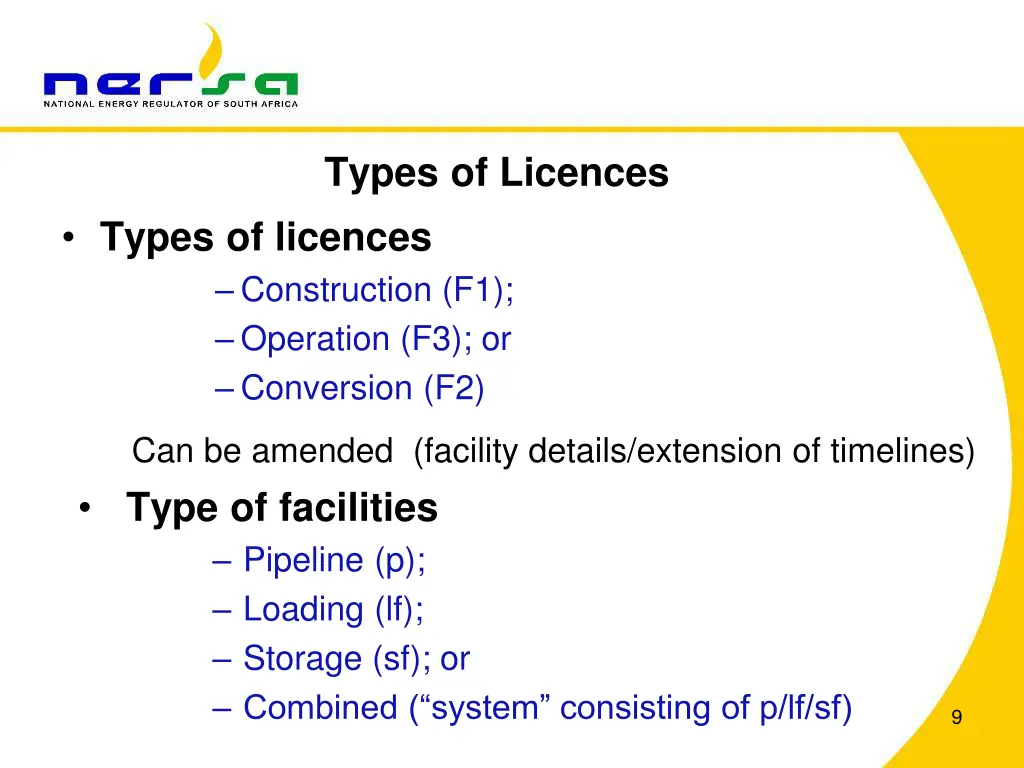 types of licences