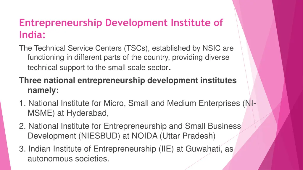 entrepreneurship development institute of india