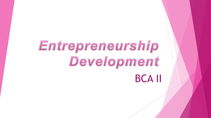 entrepreneurship development