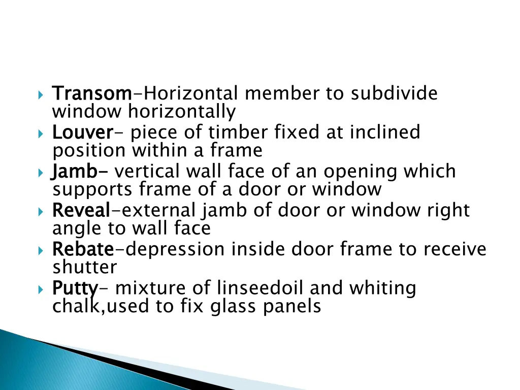 transom window horizontally louver position