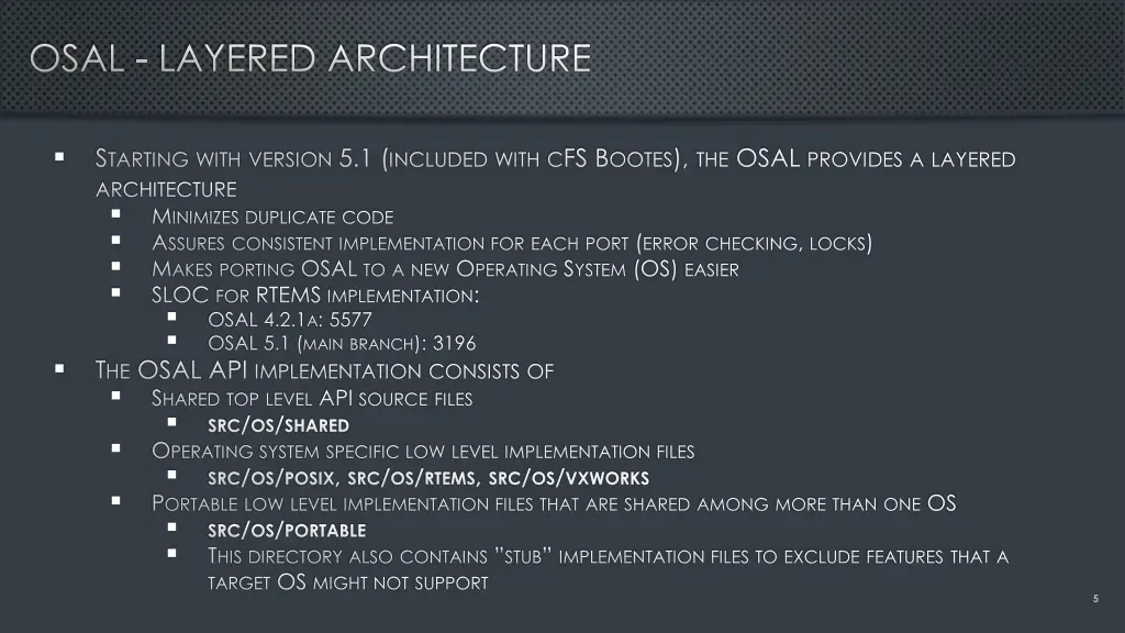 osal layered architecture