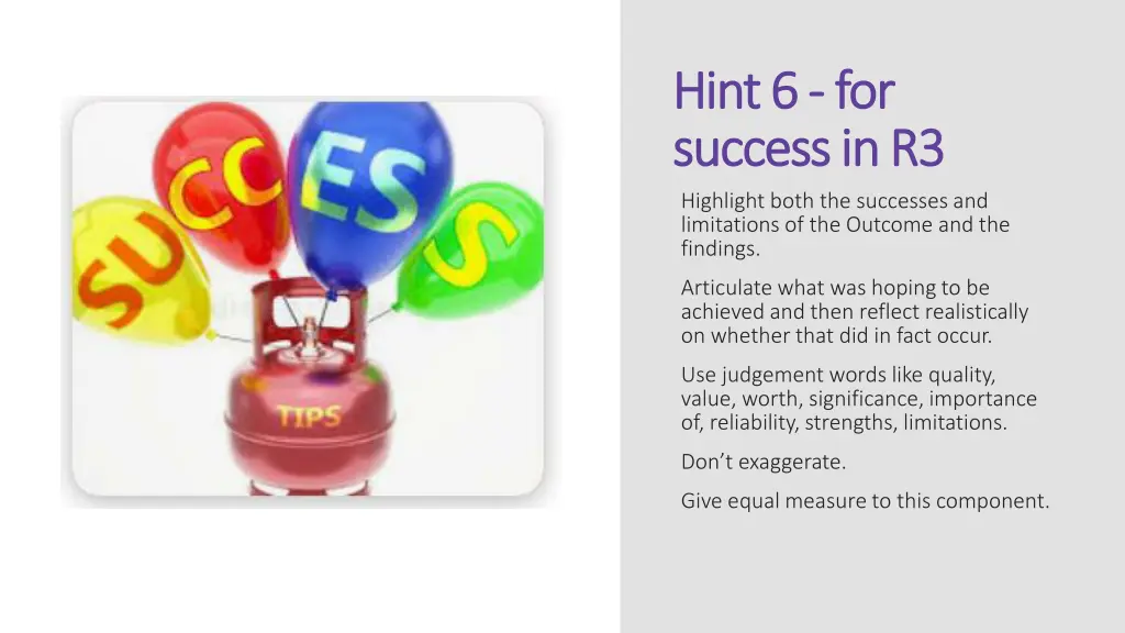 hint 6 hint 6 for success in r3 success