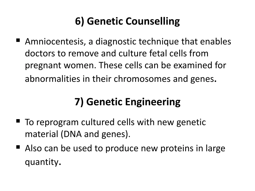 6 genetic counselling