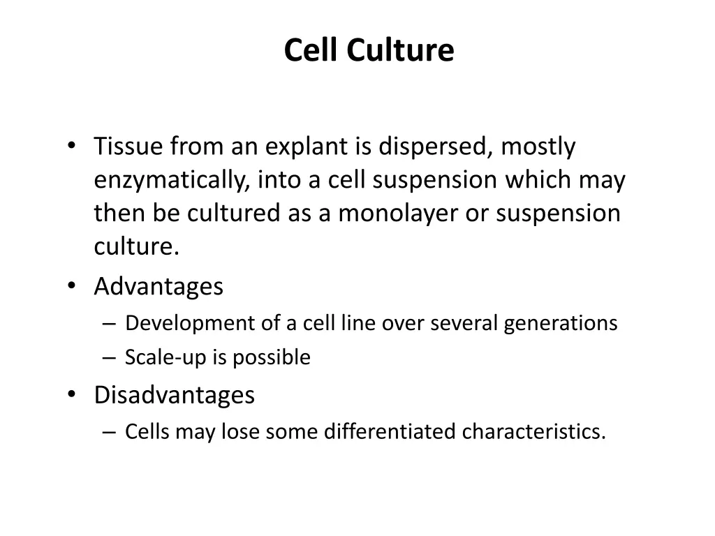 cell culture