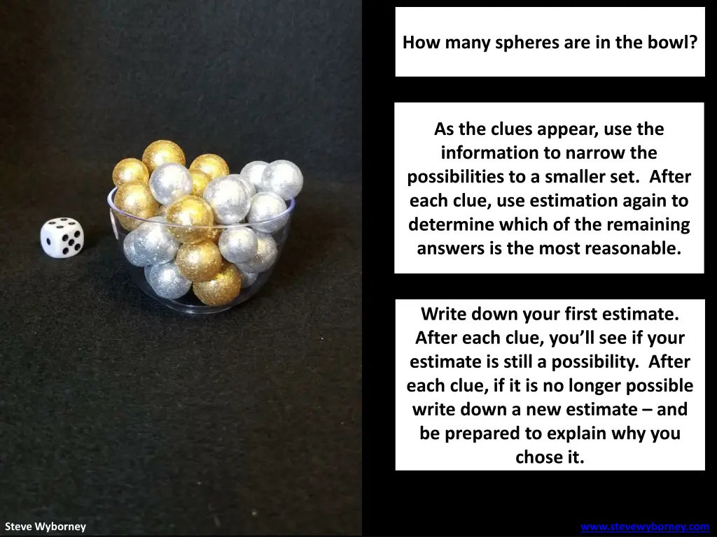 how many spheres are in the bowl 1