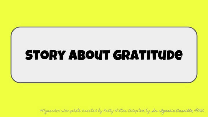 story about gratitude