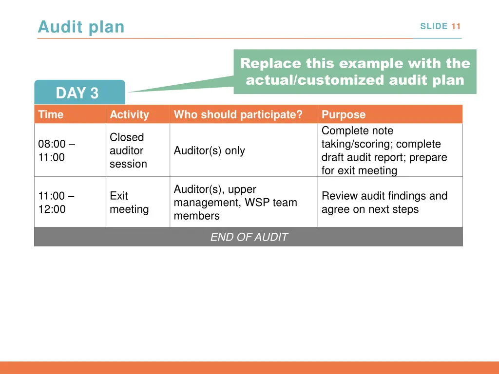 audit plan 2