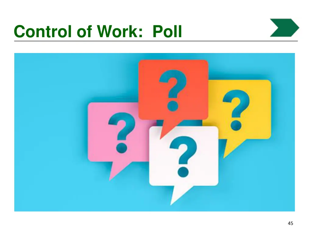 control of work poll 6