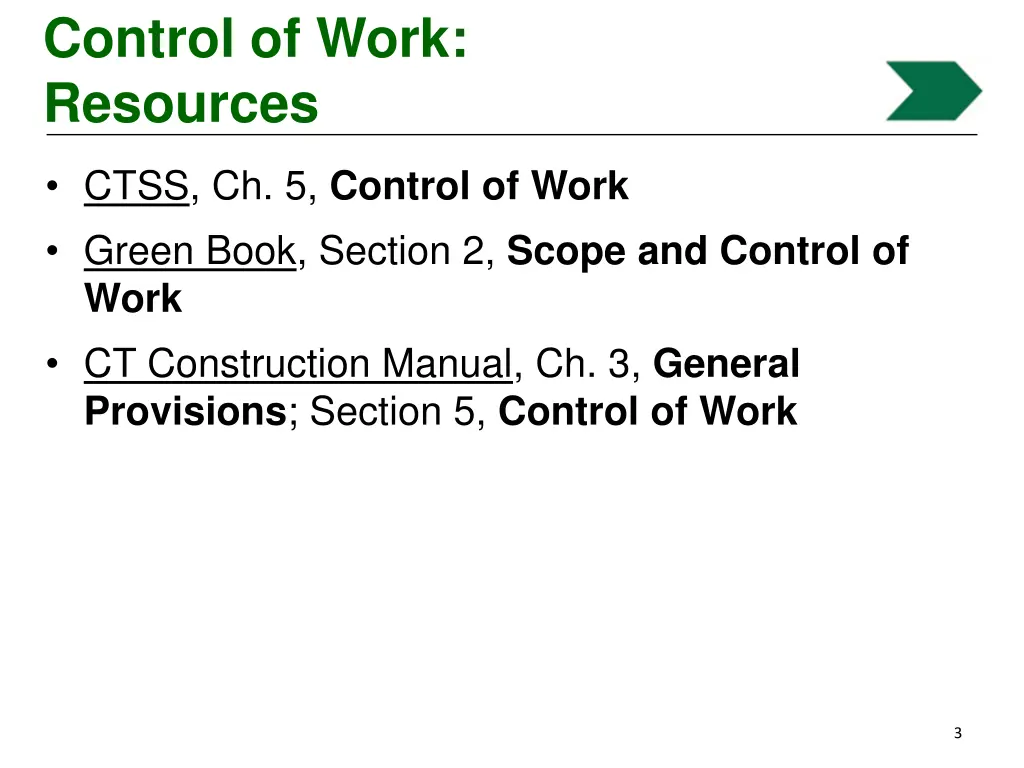 control of work resources