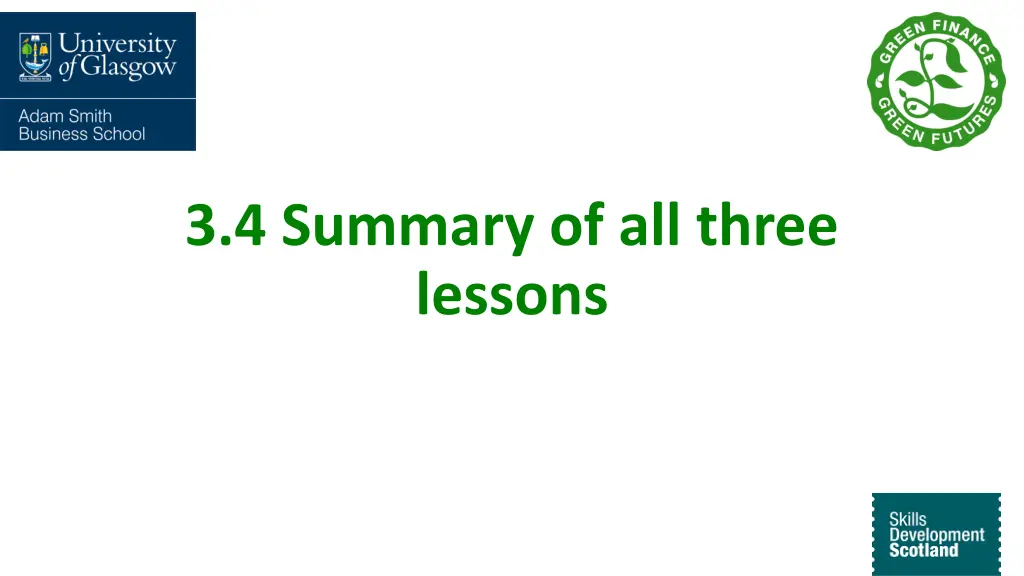 3 4 summary of all three lessons