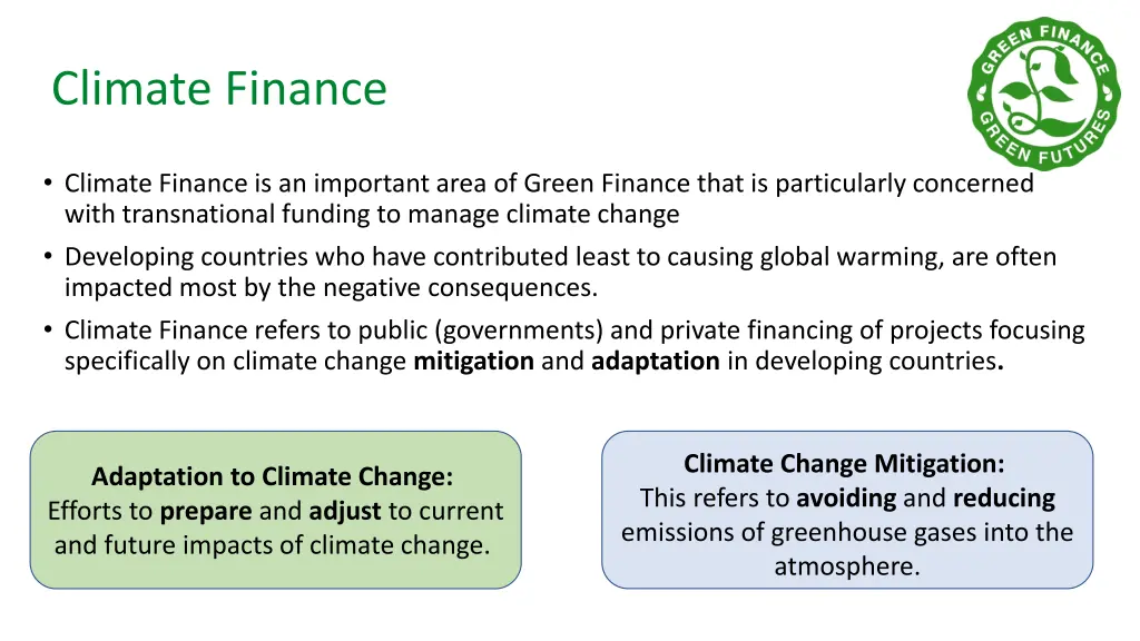 climate finance