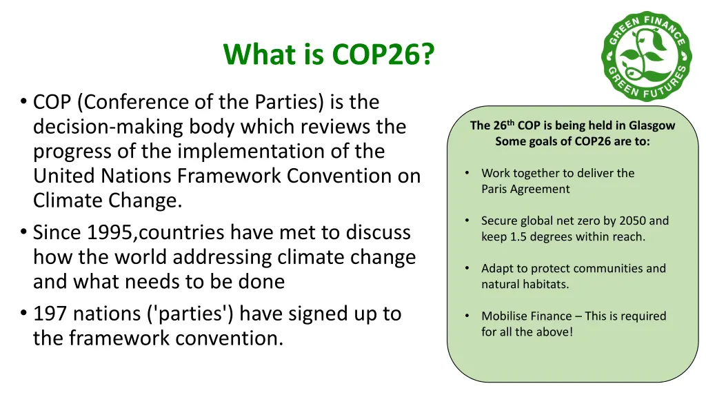 what is cop26