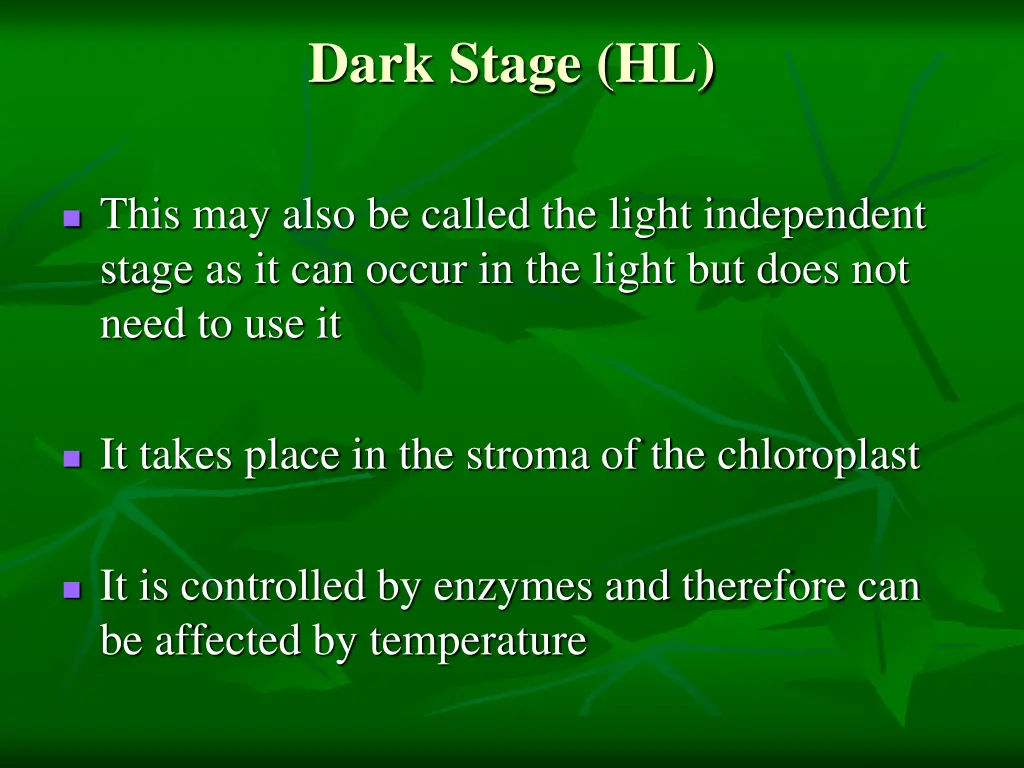 dark stage hl