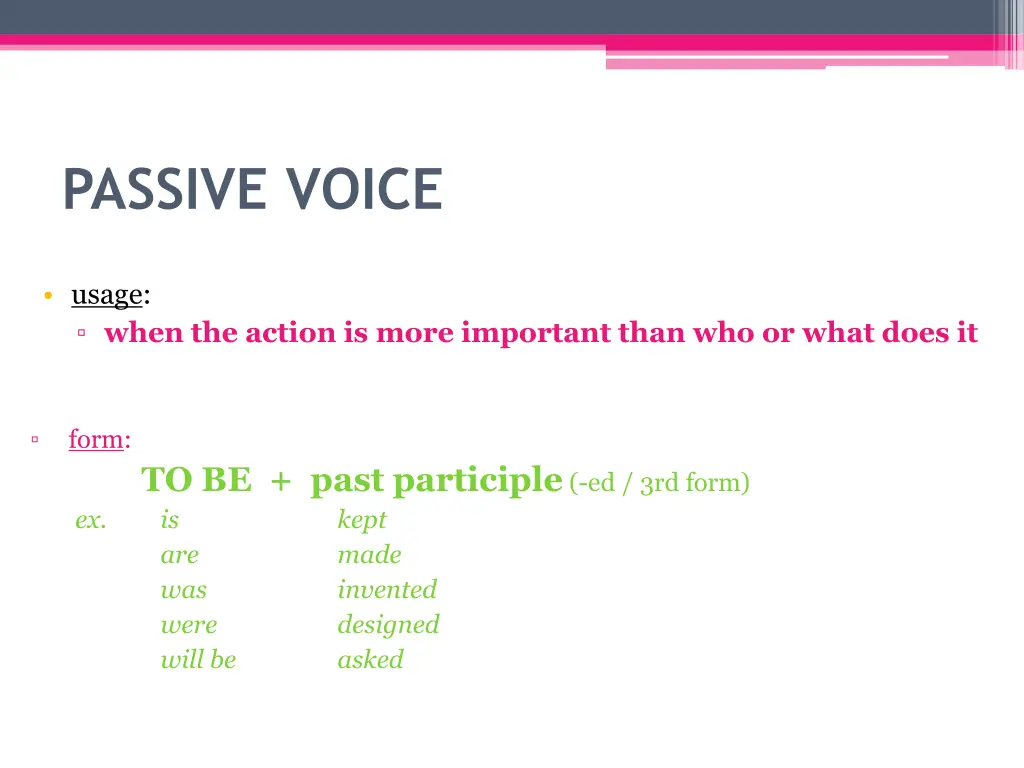 passive voice 1