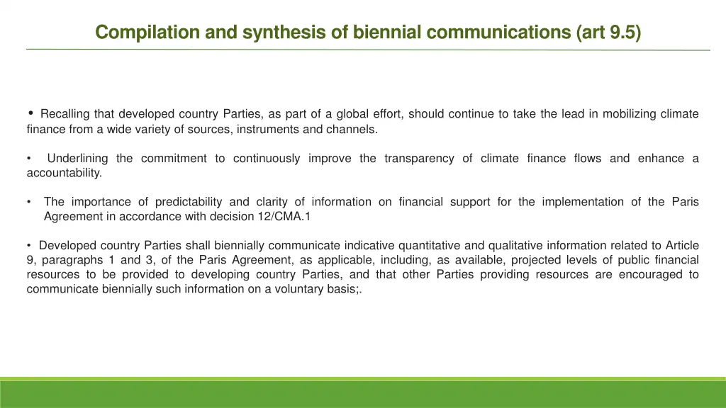 compilation and synthesis of biennial