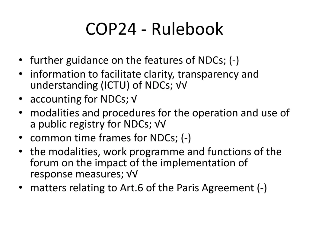 cop24 rulebook