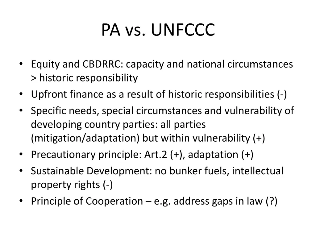 pa vs unfccc