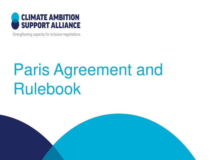 paris agreement and rulebook