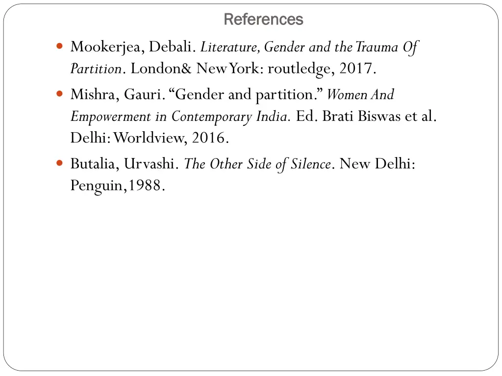 references references