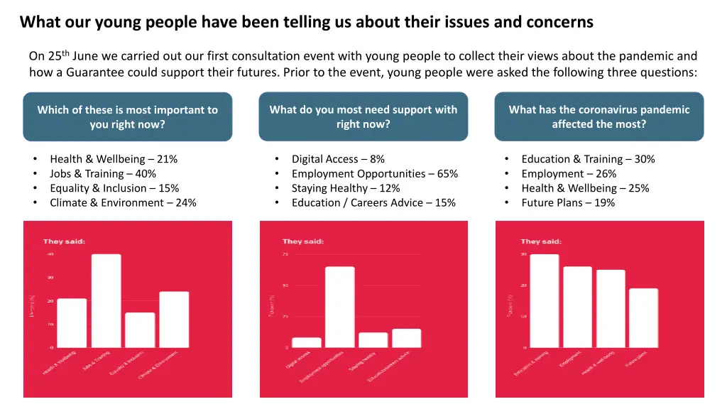 what our young people have been telling us about