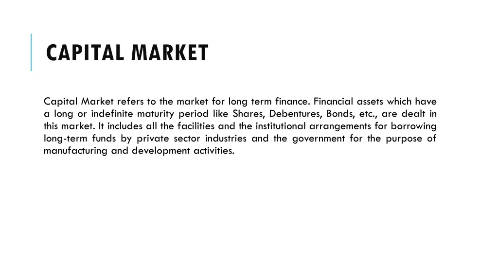 capital market 1