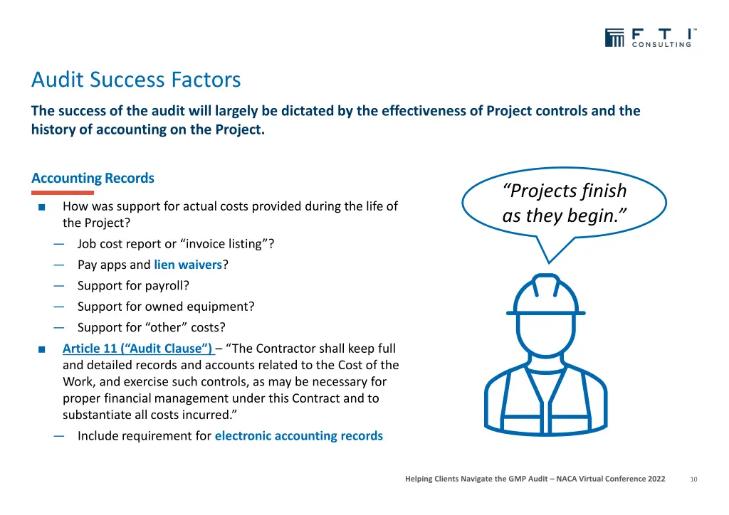 audit success factors