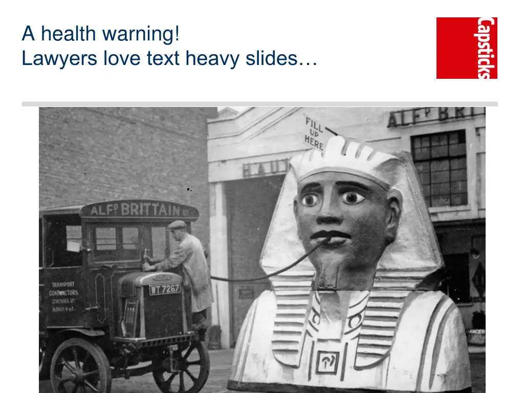 a health warning lawyers love text heavy slides