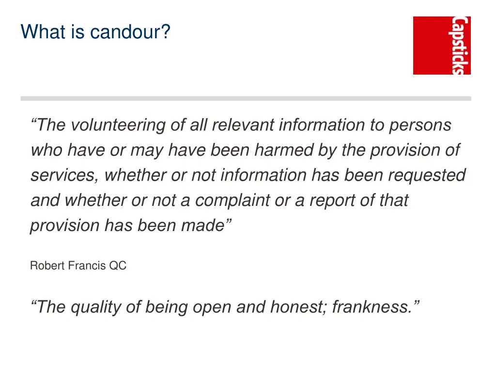 what is candour